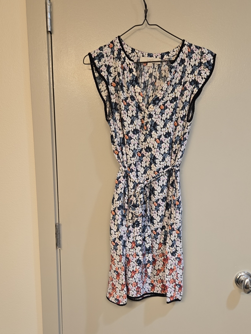 Loft Sleeveless Tie Dress